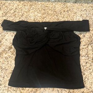 Elegant Black Off-Shoulder Top
